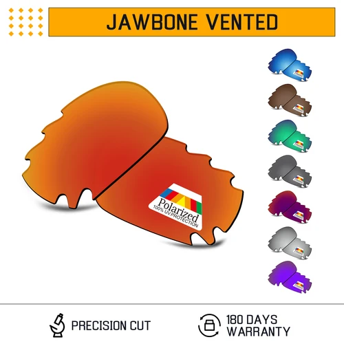 Lentes de repuesto polarizadas Bwake para gafas de sol Oakley Jawbone ventiladas/Jawbone ventiladas, montura asiática de 62mm, múltiples opciones