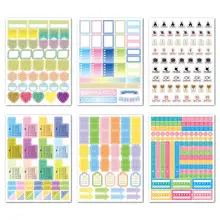 Planner Stickers Set Scrapbooking Deco Labels Weekly Plan #4