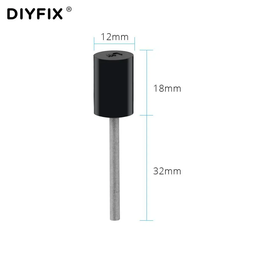 DIYFIX-herramienta de limpieza de pegamento OCA, cabezal suave de silicona, sin daños, herramienta de reparación de cabezal de pulido, 5 uds.