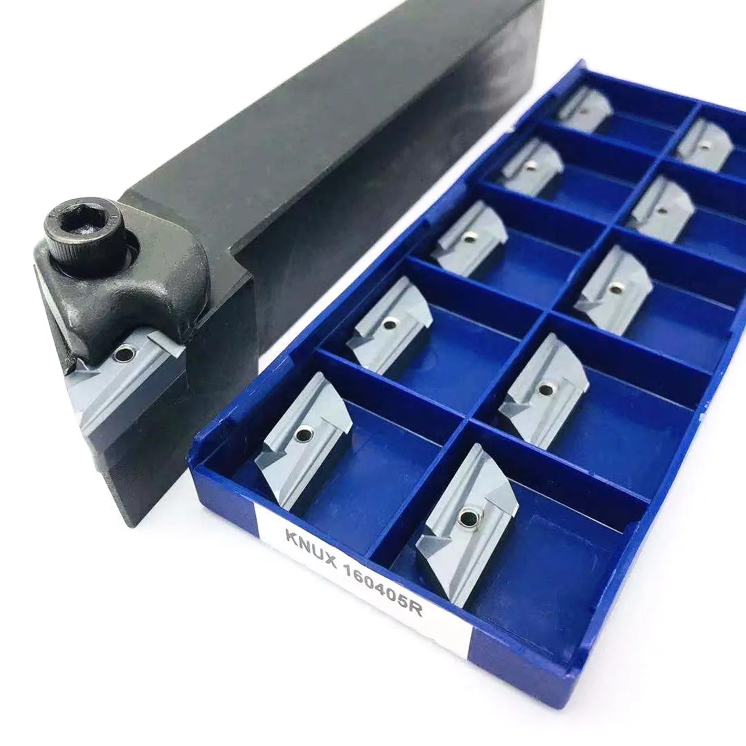 DKJNR2020K16 DKJNR2525M16คุณภาพสูงด้านนอก + 10PCS Knux1604R ใบมีดคาร์ไบด์เครื่องกลึงโลหะ