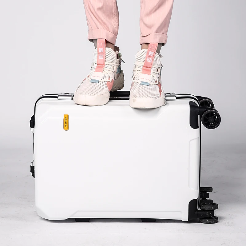 Travel Luggage fashion trend 24 inch suitcase aluminum frame trolley case for men and women small 20 inch cabin suitcase