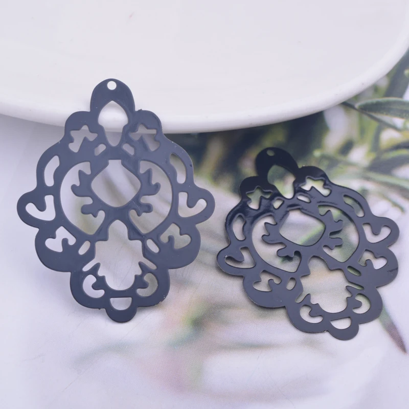 30 Stück AB6146 33*41mm Messing-Geometrie-Anhänger DIY Quasten Ohrring Anhänger Hängender Schmuck Dekoration – Detail 3