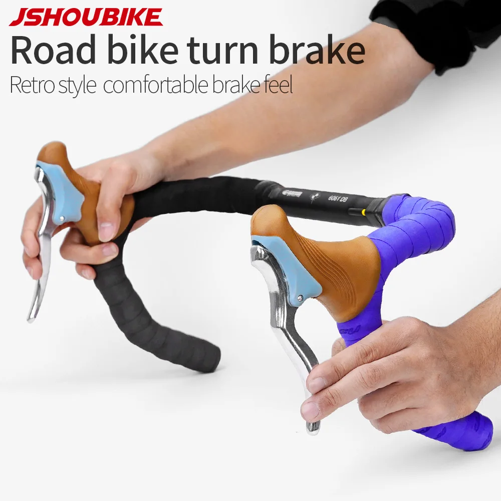 

JSHOU BIKE Aluminum Alloy Bicycle Brake Handle MTB Mountain Bike Cycling Brake Levers Front & Rear Brake Levers Drop Handlebar