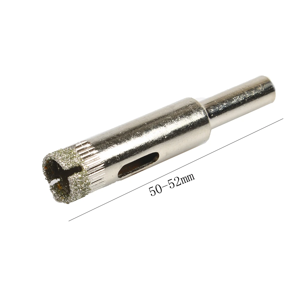Sierras de copa recubiertas de diamante plateado, juego de herramientas de 8/10/12/14/16/18/20/22/25/50mm para azulejos, cerámica, mármol y vidrio, 10 piezas