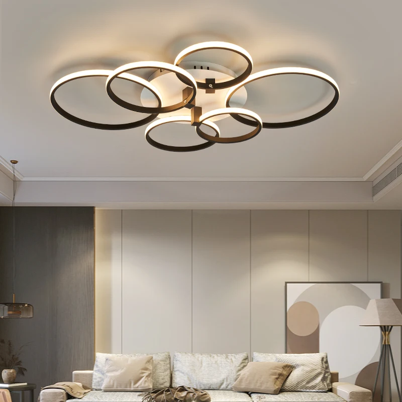 

Hot New Modern Led Ceiling lights for Children Room Living Room Bedroom Deco Surface Mounted Ceiling Lamp fixtures White Finish