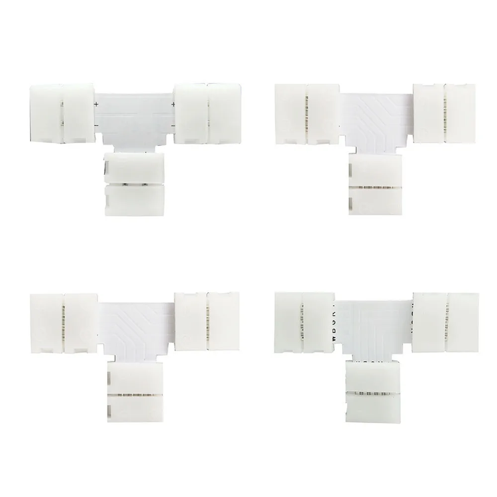 Led Strip Solderless Accessoires 2/3/4/5PIN T/L/X Type Hoek Connector 10mm Breed, geschikt Voor WS2812B WS2811 Rgb Rgbw Rgbww