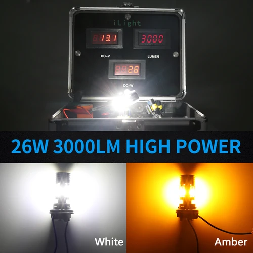 Imagen 2 del producto NAO-Lámpara LED Canbus PY21W, sin Error, 26W, BA15S, 1156, 3000Lm, BAU15S, sin hyper flash, 12V, intermitente ámbar, Chip 7035, superbrillante