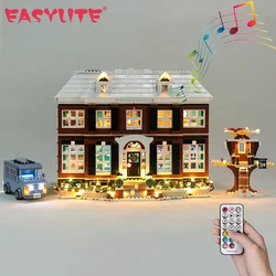 LED Light Kit For Christmas Gift 21330 Home Alone House Street View Building Blocks Bricks  Toy Lamp Set No Model RC Version