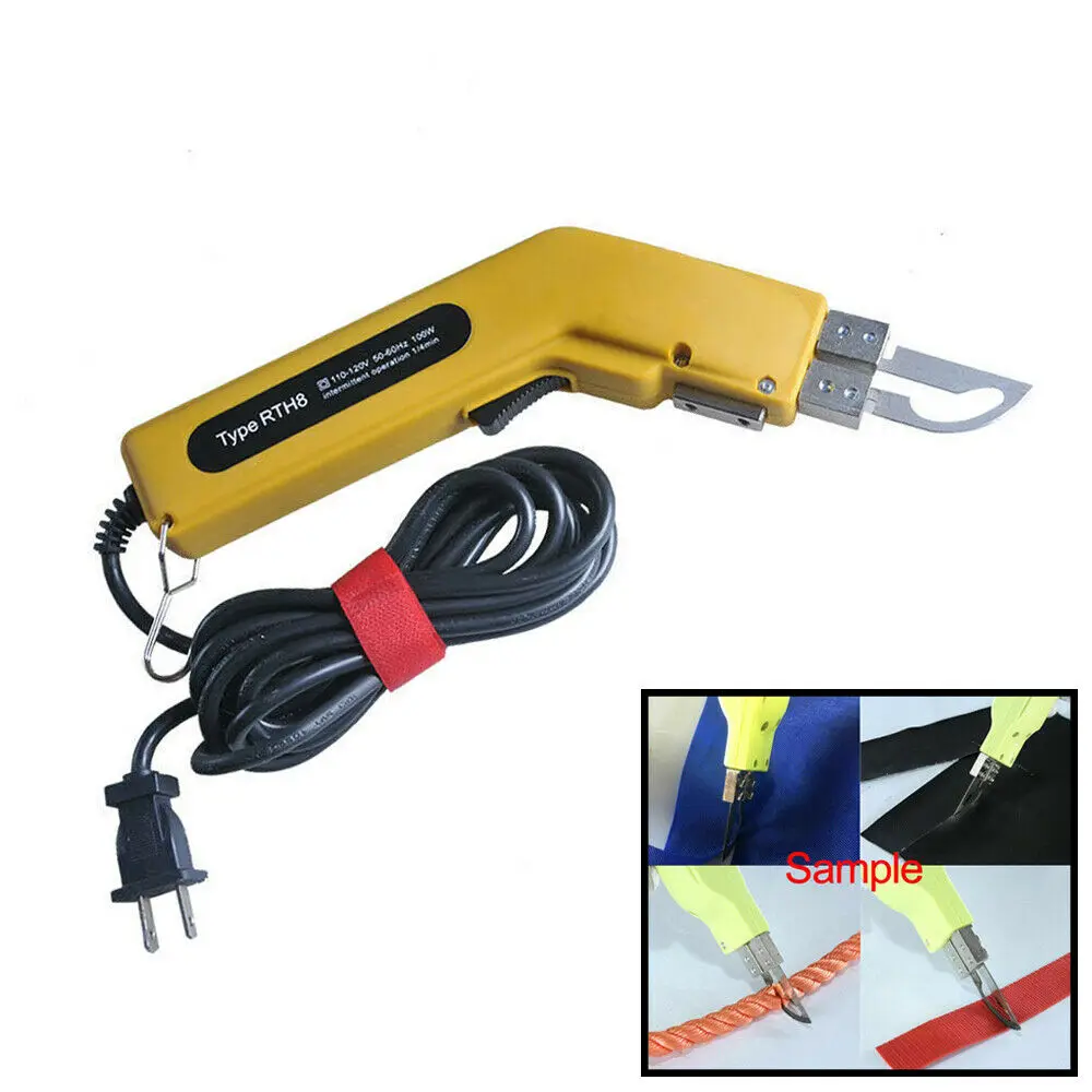 100W Electric Knife Hot Fabric Leather Cutter Heating Knife Cloth Rope Cutting