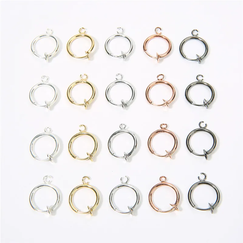 3 paar Dia 13mm Kupfer Ohrring Haken Erkenntnisse Nikkel Freies Gold Silber Farbe Ohrring Haken Draht Für DIY Schmuck machen Zubehör