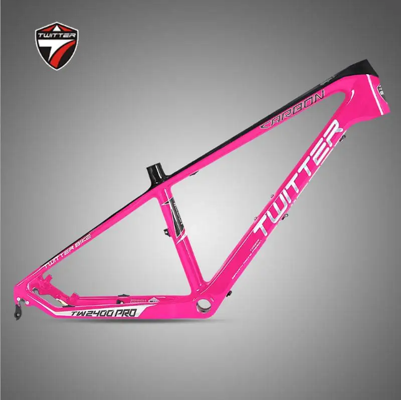 

Carbon Fiber Mountain Bike Frame,Twitter-Ultralight , 24 "Wheel-Diameter Student Female Scooter, Inner Cable, TW2400Pro