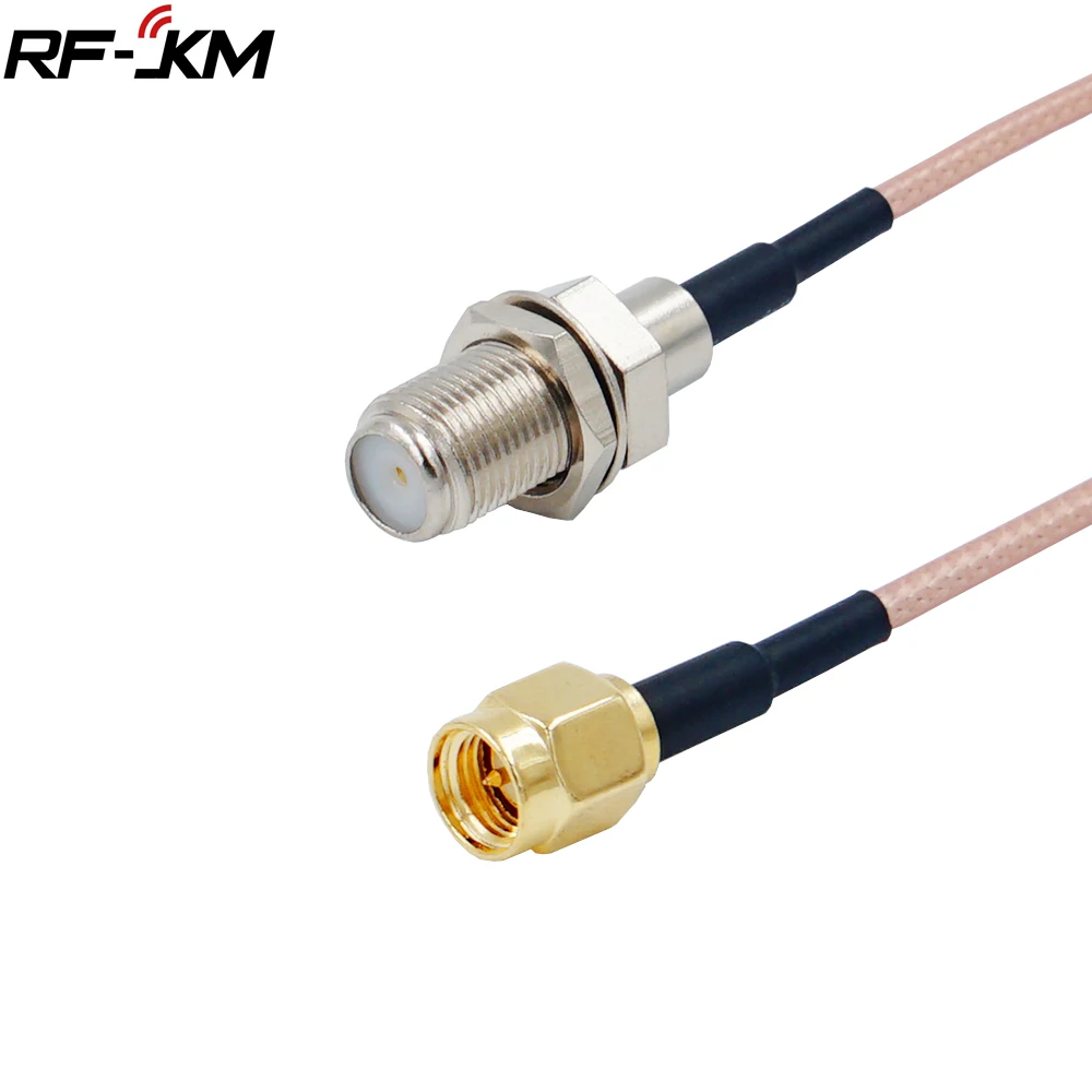 

1pcs Connector adapter SMA Male plug to f female jack Connector cable RG316 Coaxial F Type Cables 10cm-100cm