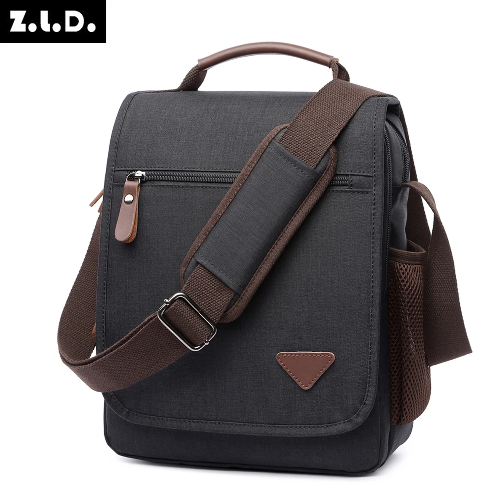 solid color messenger tool bag leisure messenger shoulder bag  vintage polyester messenger bag