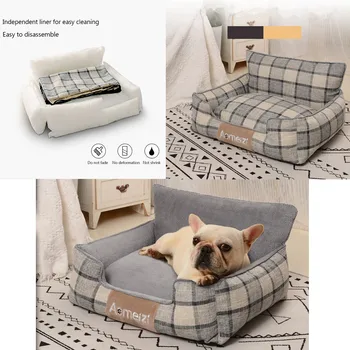 Big Dog Bed Removable Pet Sofa Bed For Small Medium Big Dogs Washable Cat House Mats Soft Pet Sleeping Beds Dog Accessories 2