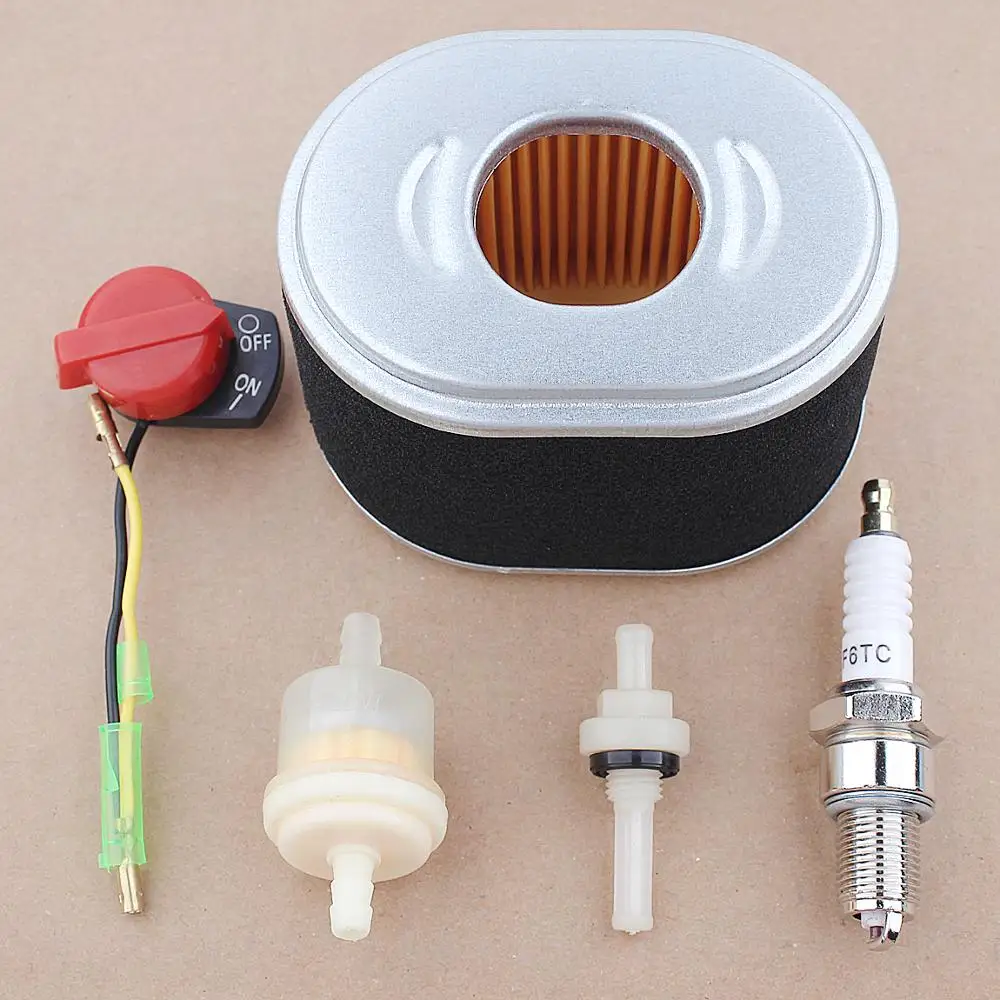 Kit de Filtro de Combustível para Honda Gx110 Gx140 Gx160 Gx200 Peças para Motor 3.5-hp 17gpze0505 w Interruptor Liga Desliga Alerta de Sensor de Óleo Baixo