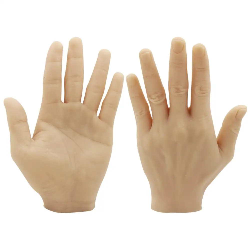

3D Tattoo Practice Hand Silicone Soft Left Right Dummy Fake Hand for Beginner Training Display Tattooing Fake Skin Supplies