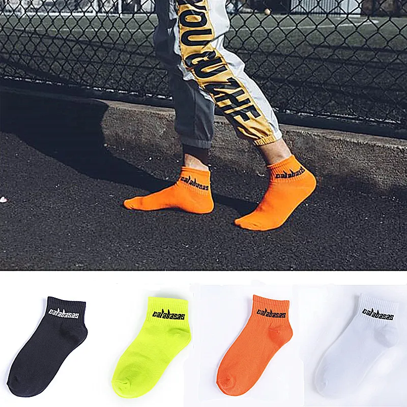 

Fashion Kanye West socks men and women summer cotton socks street hip hop Calabasas socks skateboard sports socks