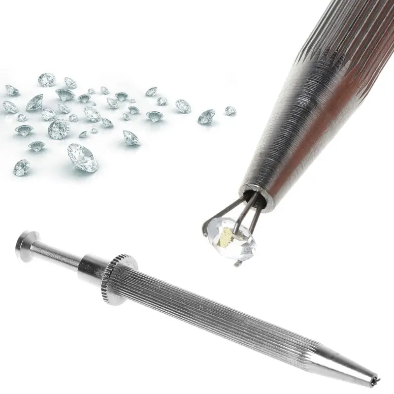 3/4 Claws Beads Holder Pick-up Tool Gems Prong Holder Tweezer Catcher Grabber High Precision Body Tattoo Piercing Tool