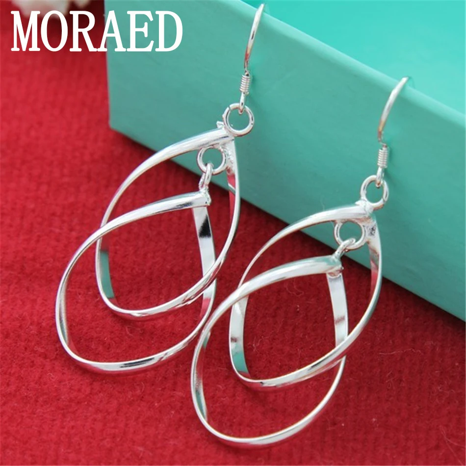 Wholesale Price 925 Sterling Silver Heart Women Earrings High Quality Wedding Party Gift Fashion Jewelry