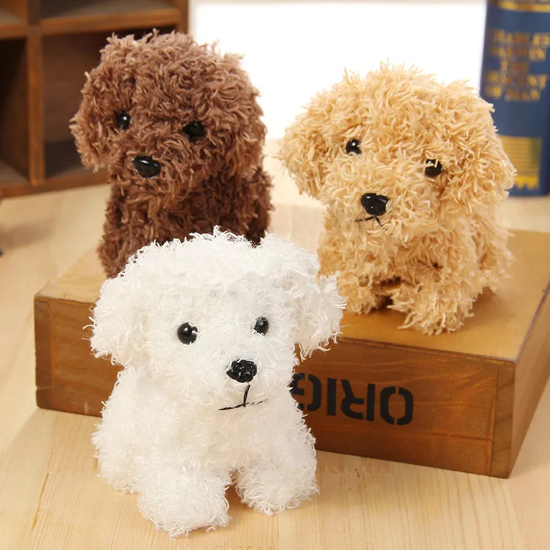 10CM Kawaii Puppy Teddy Plush Toys Soft Stuffed Animal Simulation Dog Doll Cute Toy keychain