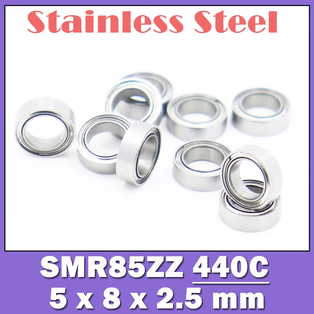 SMR85ZZ Bearing 5*8*2.5 mm ( 10 PCS ) Stainless Steel Ball Bearings Shielded SMR85Z SMR85 Z ZZ