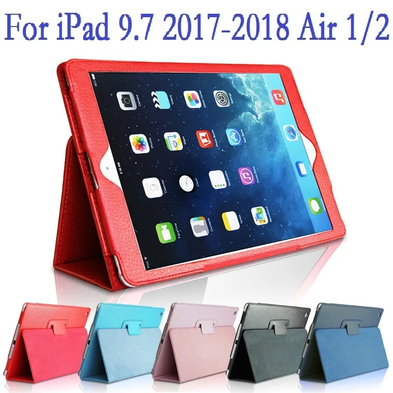 

Folio Coque for iPad 2017 2018 9.7 5th 6th iPad Air 1 Air 2 Case Magnetic Smart A1566 A1822 PU Stand for iPad 2018 Air 2 Cover