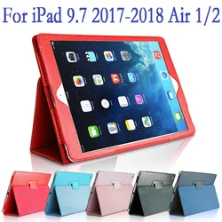 Folio Coque per iPad 2017 2018 9.7 5 ° 6 ° iPad Air 1 Air 2 custodia magnetica Smart A1566 A1822 supporto in PU per iPad 2018 Air 2 Cover