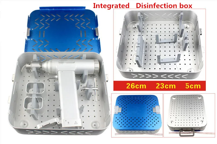 Orthopedic instrument medical electric bone drill saw sterilizing box aluminium alloy collector ventilation Storage sterilizer