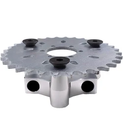 Silver CNC Adapter 40T Sprocket Fit 49cc 50cc 66cc 80cc Motorized Bike