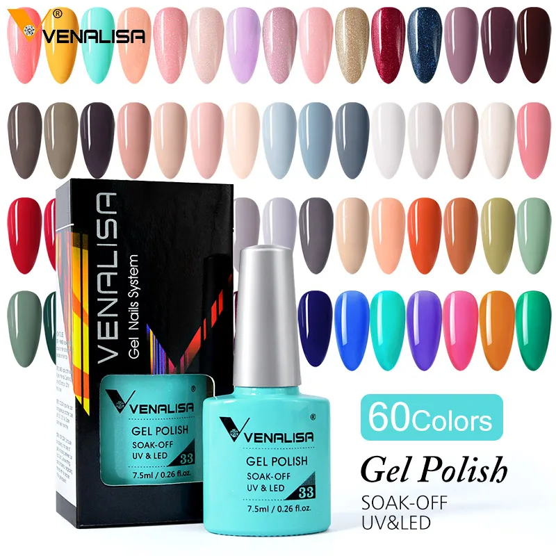 Venalisa-Gel de refuerzo para uñas, Base gruesa VIP, esmalte de uñas templado, sin HEMA, cobertura completa, semipermanente, laca de Gel UVLED