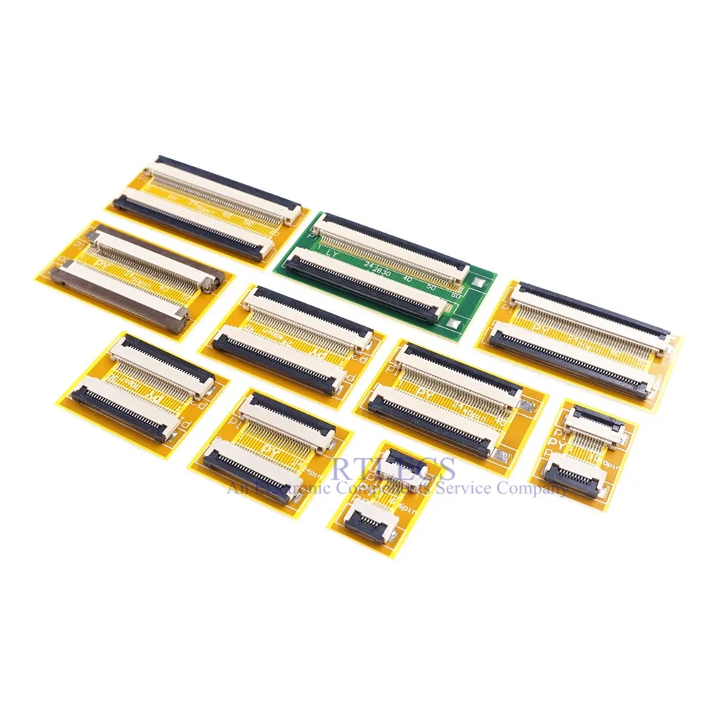 1 pc Flexible Flat Cable FFC FPC Extension PCB Pitch 0.5 mm 6 P 8 10 12 14 16 20 22 24 26 30 32 36 40 45 50 54 60 Pin