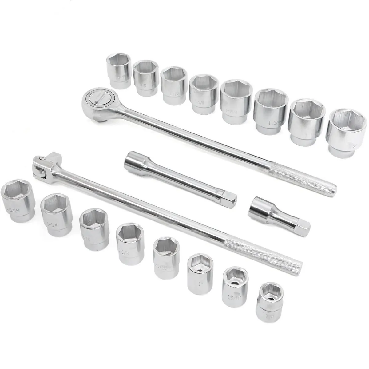 21ชิ้นชุด,3/4 Heavy-Duty ซ็อกเก็ตชุดประแจ,Auto Repair เครื่องมือ