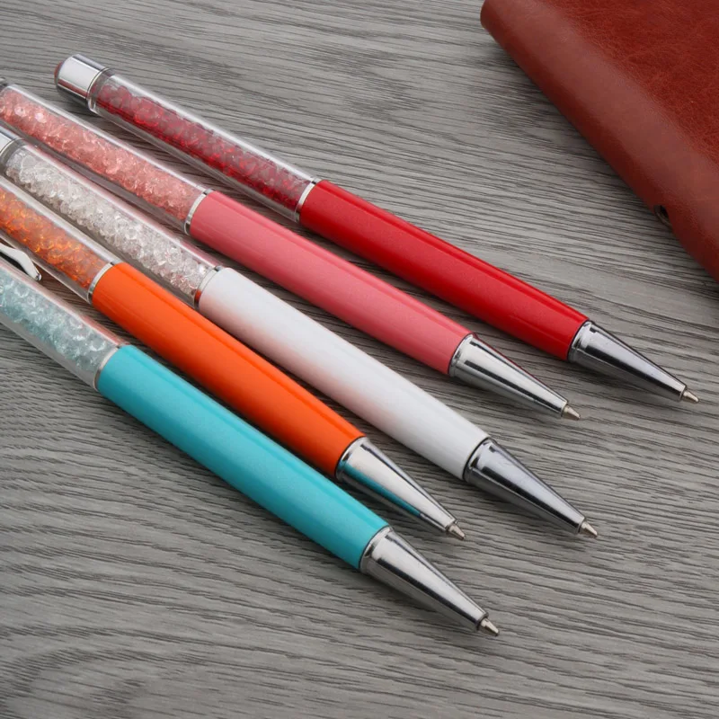 office silver crystal gift STUDENT GRIL pen Metal Ballpoint Pen
