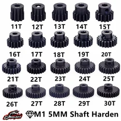 High Quality 11T-30T Material Harden M1 5mm Shaft Metal Pinion Motor Gear for 1/8 RC Buggy truggy Monster truck