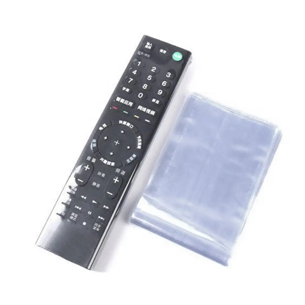 Bolsa de película transparente retráctil para Control remoto de TV, 10 piezas, 3 tamaños, funda protectora de plástico antipolvo para Control remoto de aire acondicionado