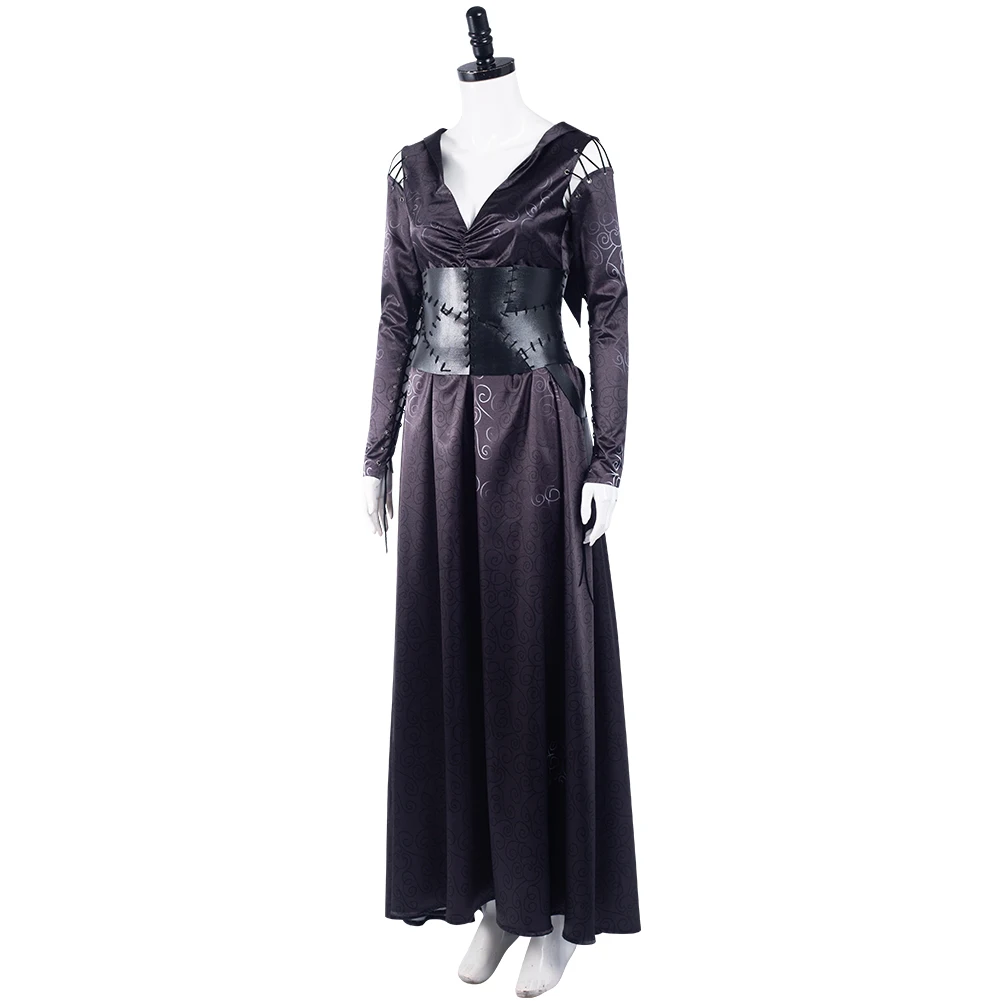 Bellatrix Lestrange Cosplay Kostüm Halloween Karneval Kleid Anzug