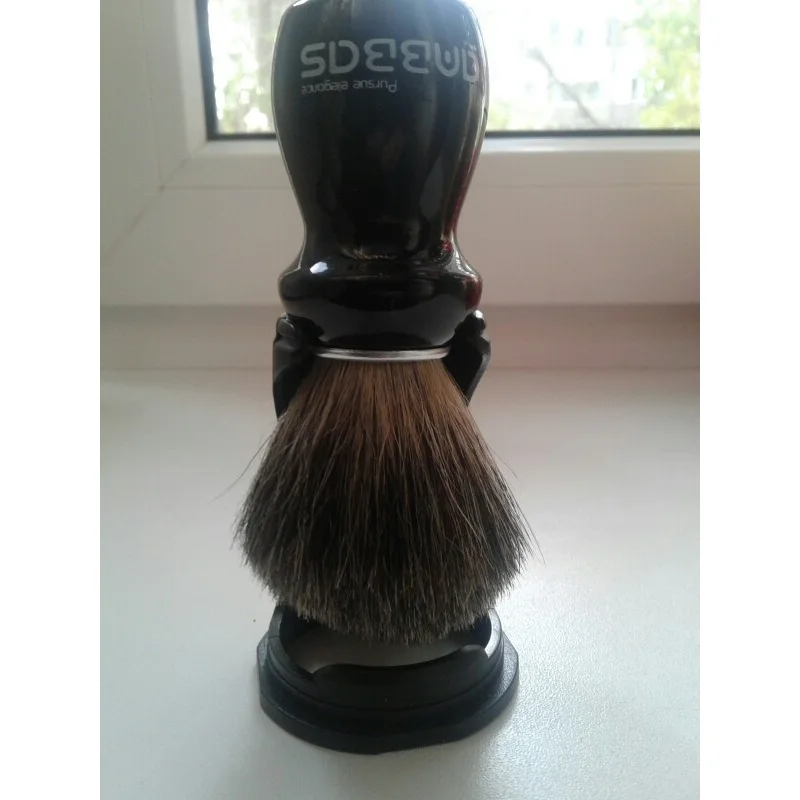 Shaving Brush Pure Badger Hair Barber Shave Beard Brush Wood Handle Holder Traditional Shaving Brush Handle Knot 25mm for Men