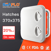 SEAFLO 370*375 Deck Access Hatch Cover For Marine Boat Yacht RV Watertight Anti-UV Non-Skid Inspection ABS Plastic Door 370X375