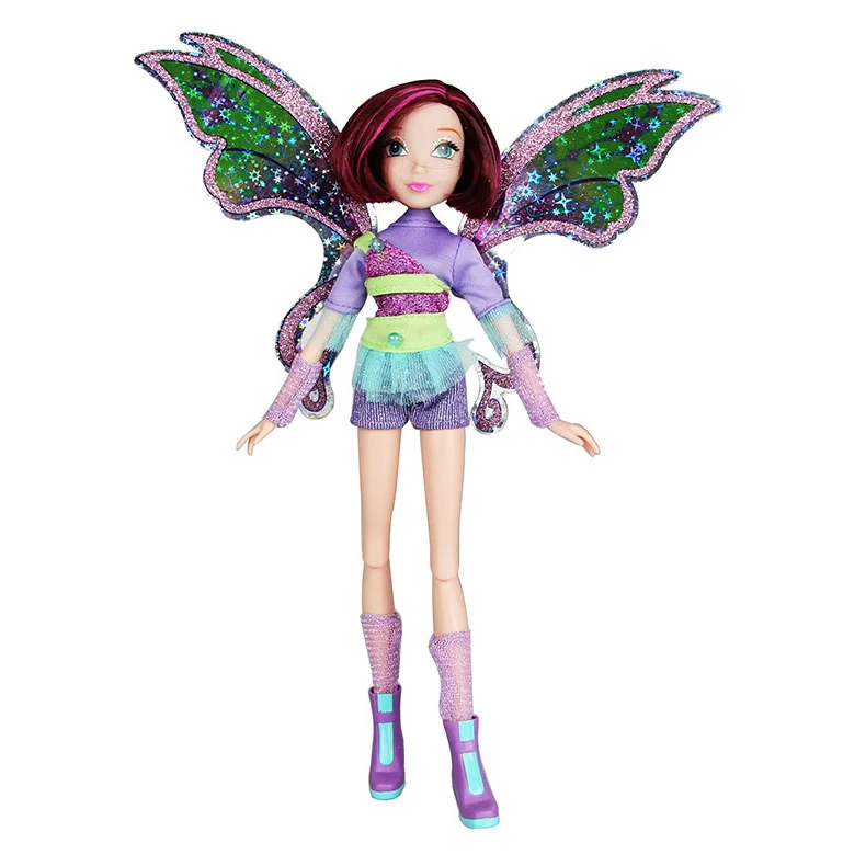 28cm High Believix Fairy&Lovix Fairy Rainbow Colorful Girl Doll Action Figures Fairy Bloom Dolls with Classic Toys for Girl Gift