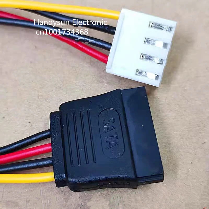Sata15ピンオスから4ピンvh3.96mmメス15ピンから4ピンfddフロッピーアダプターハードドライブ電源ケーブルコードリードケーブル20cm18awg