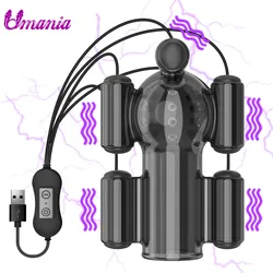 Powerful Glans Vibrator Male Penis Trainer Sleeve Sex Toys for Men Penis Sleeve Delay Ejaculation Male Masturbation 20 Speeds