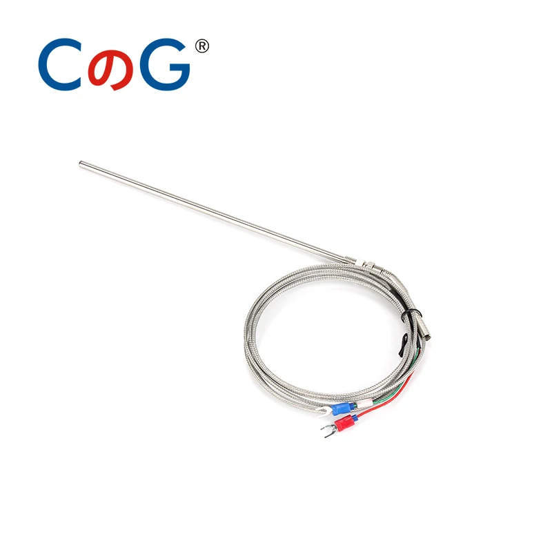 M8 K J Type with 1 Meter Wire Cable 50mm 100mm 150mm 200mm Probe Thermocouple Temperature Sensor 1m for Temperature Controller