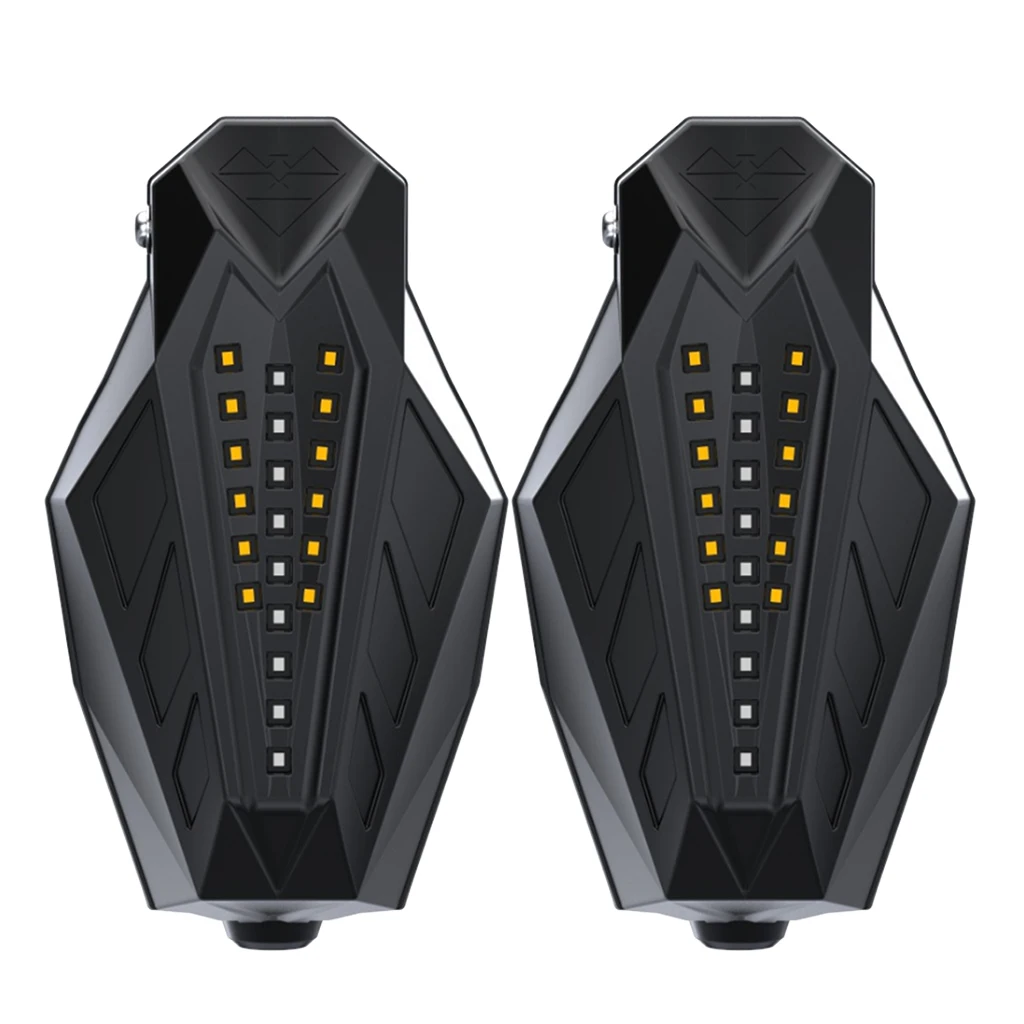 

2x 7/8 inch Handlebar Hand Brush Guards Universal Motorcycle Handguards with LED Signal Light Handlebar Hand Brush Guards