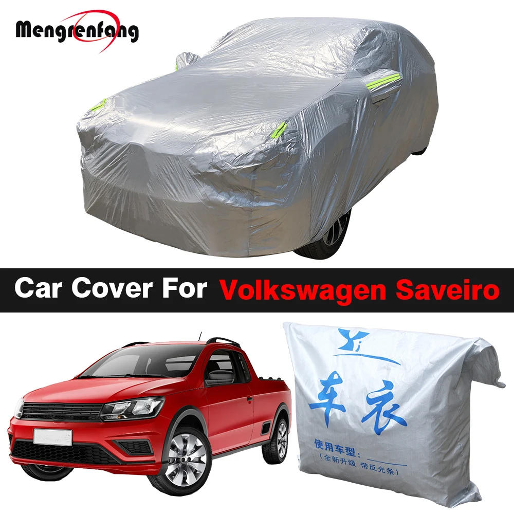 Full Car Cover Truck Outdoor Sun Shade Anti-UV Snow Rain Prevent Cover Windproof For VW Volkswagen Saveiro