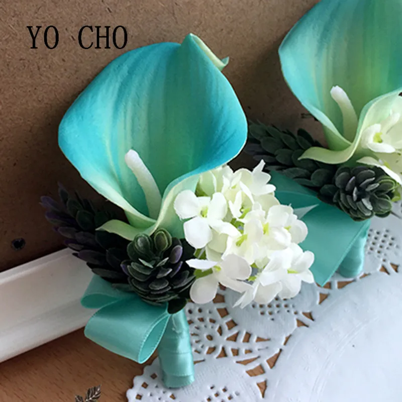 Hình Cho Hoa Calla Áo Khoác Nữ Họa Tiết Chú Rể Boutonniere Cổ Tay Áo Khoác Nữ Họa Tiết Cô Dâu Cưới Vòng Tay Xòe Pin Cưới Hôn Nhân Phụ Kiện