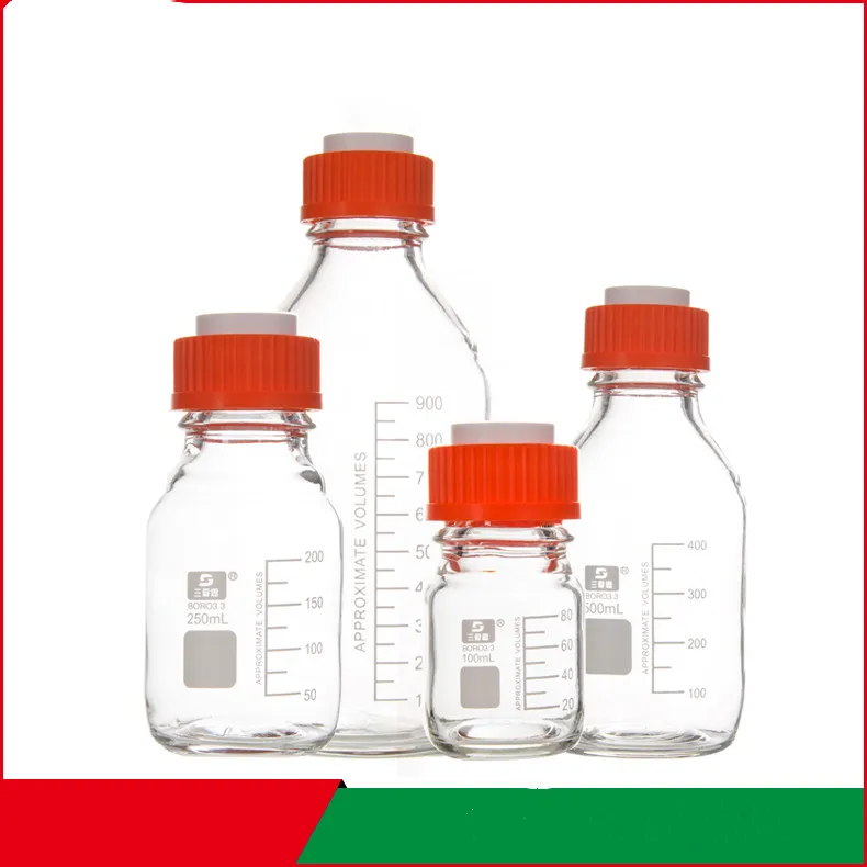 sanais garrafa solvente para cromatografia liquida garrafa de armazenamento com fase liquida e tampa azul de 100 1000ml 01