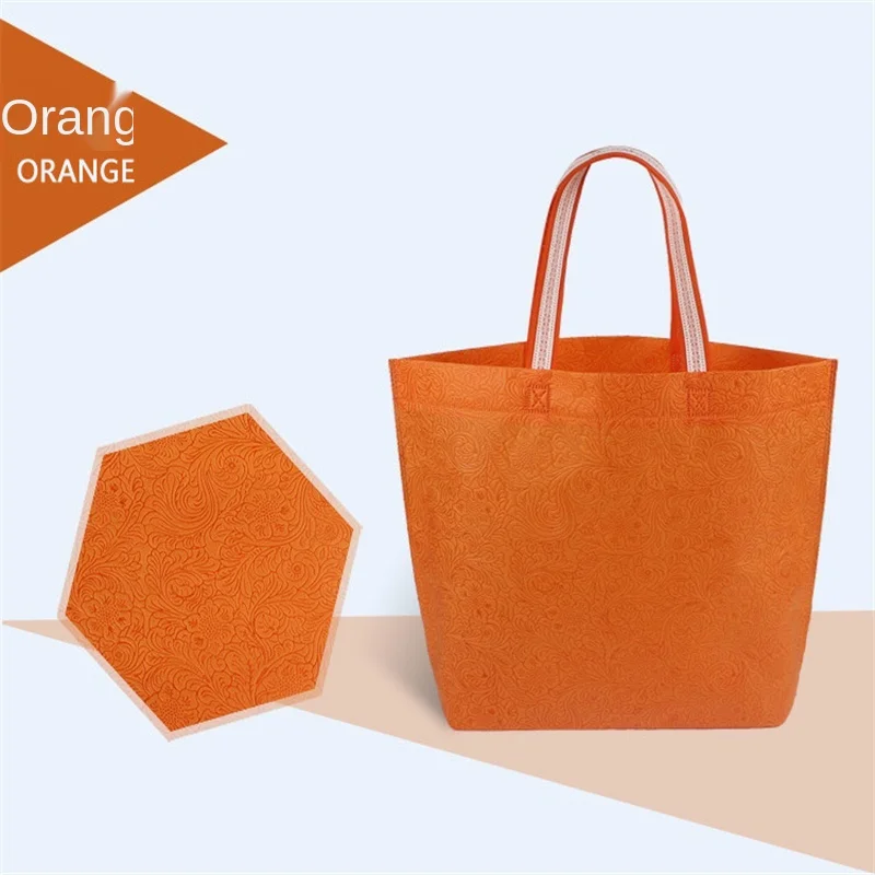 10 PCS Shopping environmental protection gift advertising handbag packaging clothing non-woven bag