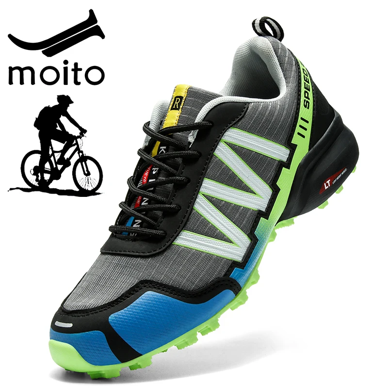 Sapatos de ciclismo impermeáveis para homens, Sapatos de motocicleta, Sapatilhas de bicicleta, Caminhada ao ar livre, Ciclismo MTB, Inverno