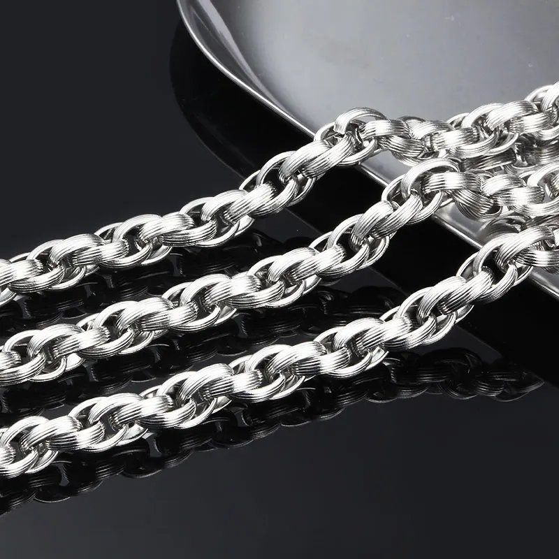 

Stainless Steel Cable Link Chain For Jewelry Making Men Women DIY Charm Accessories Handmade Necklace Bracelet Supplies Crafts