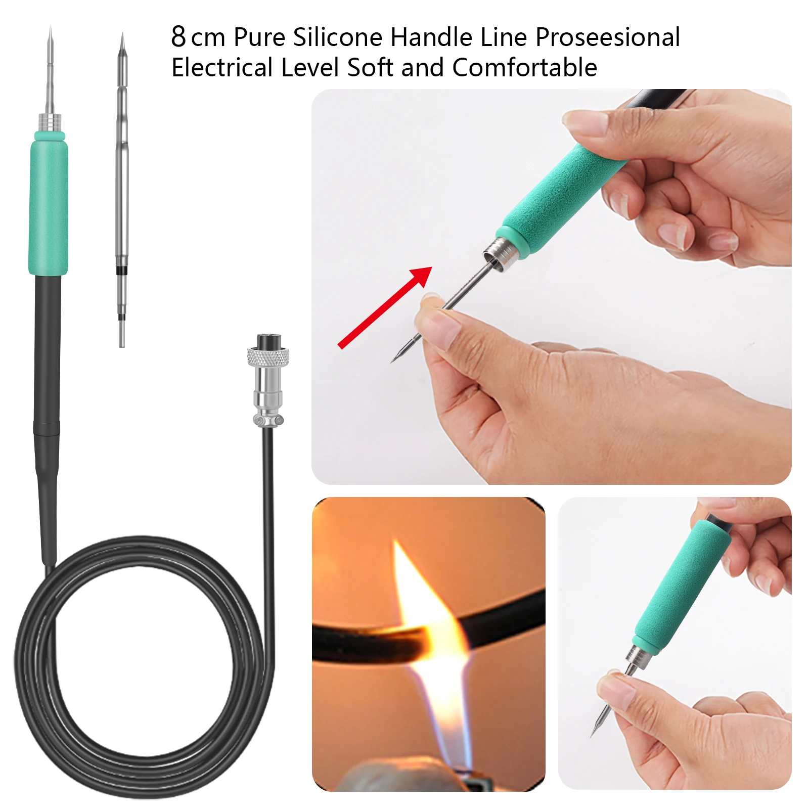 T210 Soldering Station 6s Fast Heating STM32 OLED 1.3 Display Adjustable Temperature Auto Sleeping Welding Iron Tips